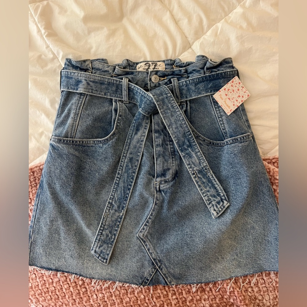 Free People NWT Denim Skirt